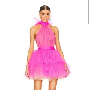 Anna Halterneck Mini Dress in Hot Pink
Bronx and Banco